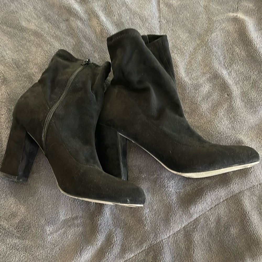 Black Booties. Gently Worn - image 1